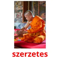 szerzetes picture flashcards