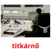 titkárnő picture flashcards