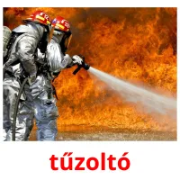 tűzoltó picture flashcards