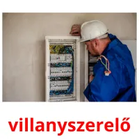 villanyszerelő picture flashcards