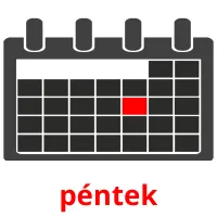 péntek picture flashcards