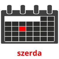 szerda picture flashcards