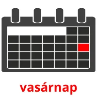 vasárnap picture flashcards