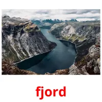 fjord Bildkarteikarten