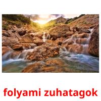 folyami zuhatagok picture flashcards
