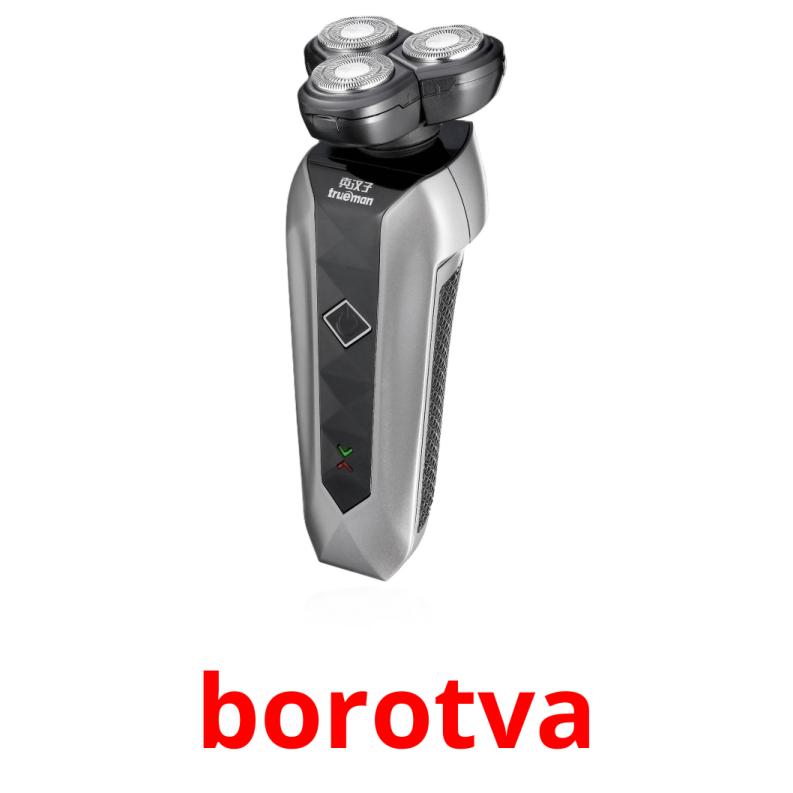 borotva picture flashcards