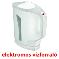 elektromos vízforraló Tarjetas didacticas