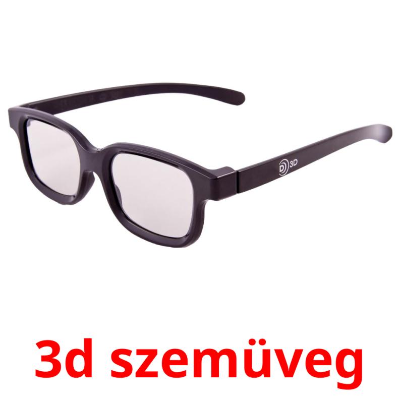 3d szemüveg picture flashcards