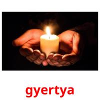 gyertya flashcards illustrate