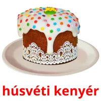 húsvéti kenyér Bildkarteikarten