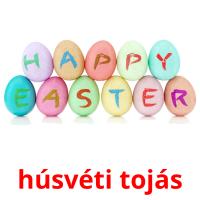 húsvéti tojás flashcards illustrate