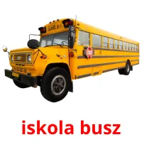 iskola busz Bildkarteikarten