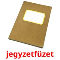 jegyzetfüzet Bildkarteikarten