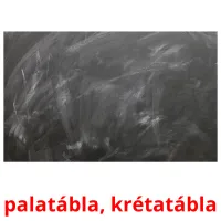 palatábla, krétatábla Bildkarteikarten