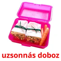 uzsonnás doboz Bildkarteikarten