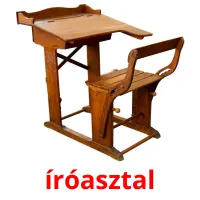 íróasztal Bildkarteikarten