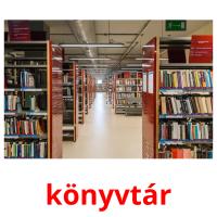 könyvtár Bildkarteikarten