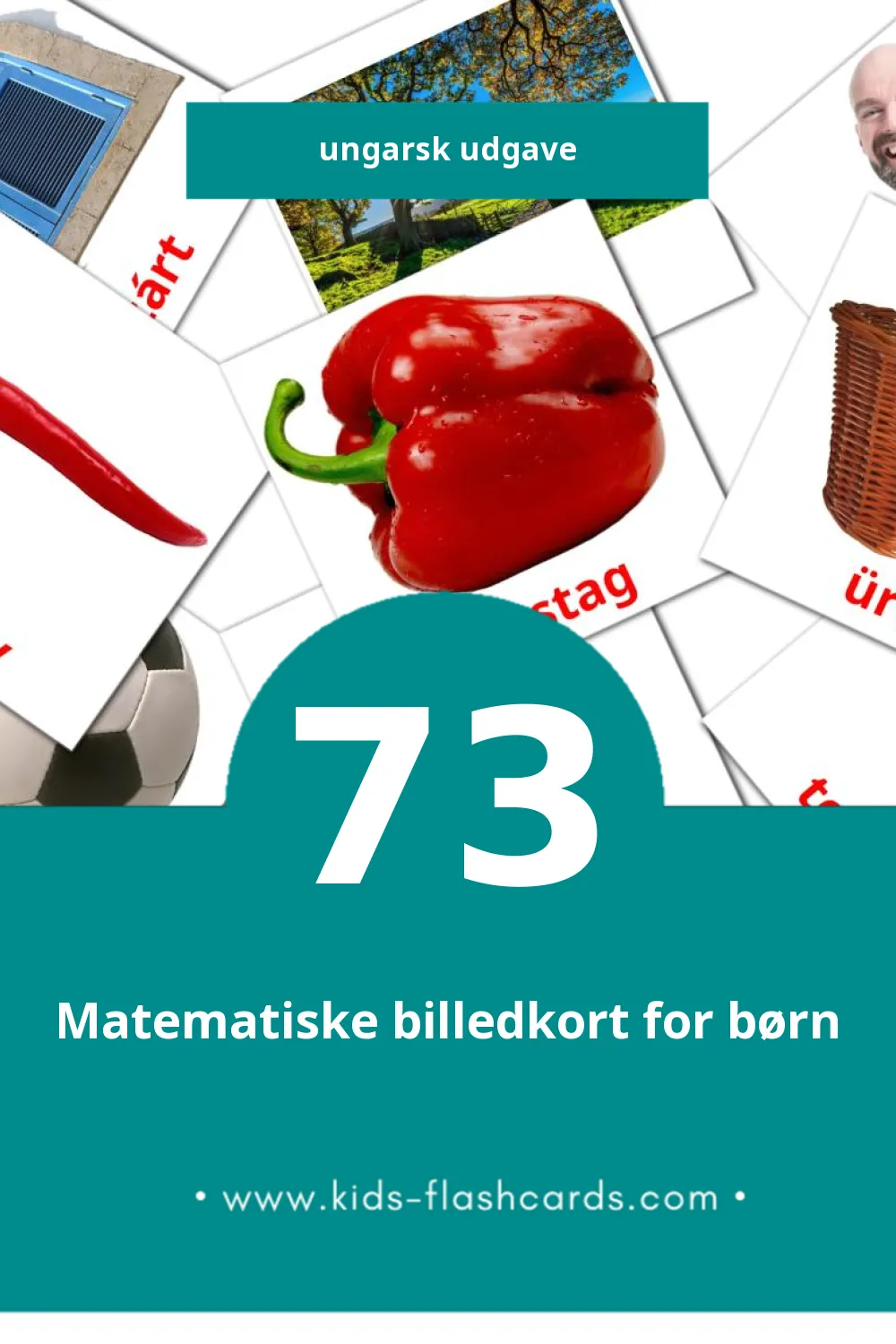 Visuelle billedkort for børn om Melléknevek til småbørn (73 kort på Ungarsk)