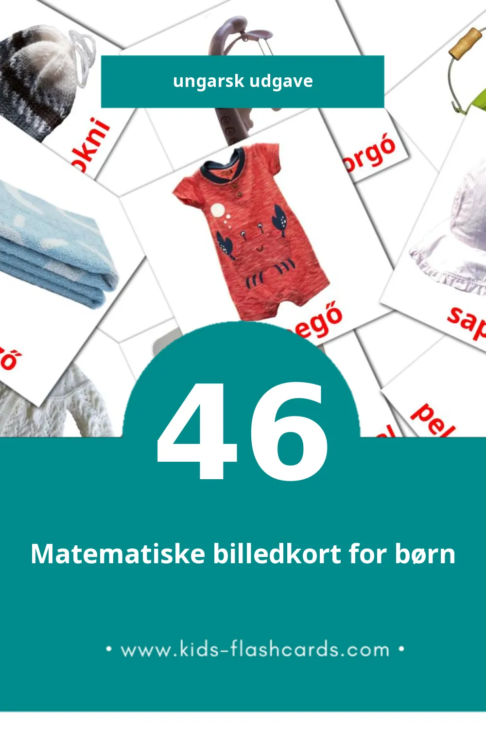 Visuelle billedkort for børn om Hungarian (Magyar) til småbørn (46 kort på Ungarsk)