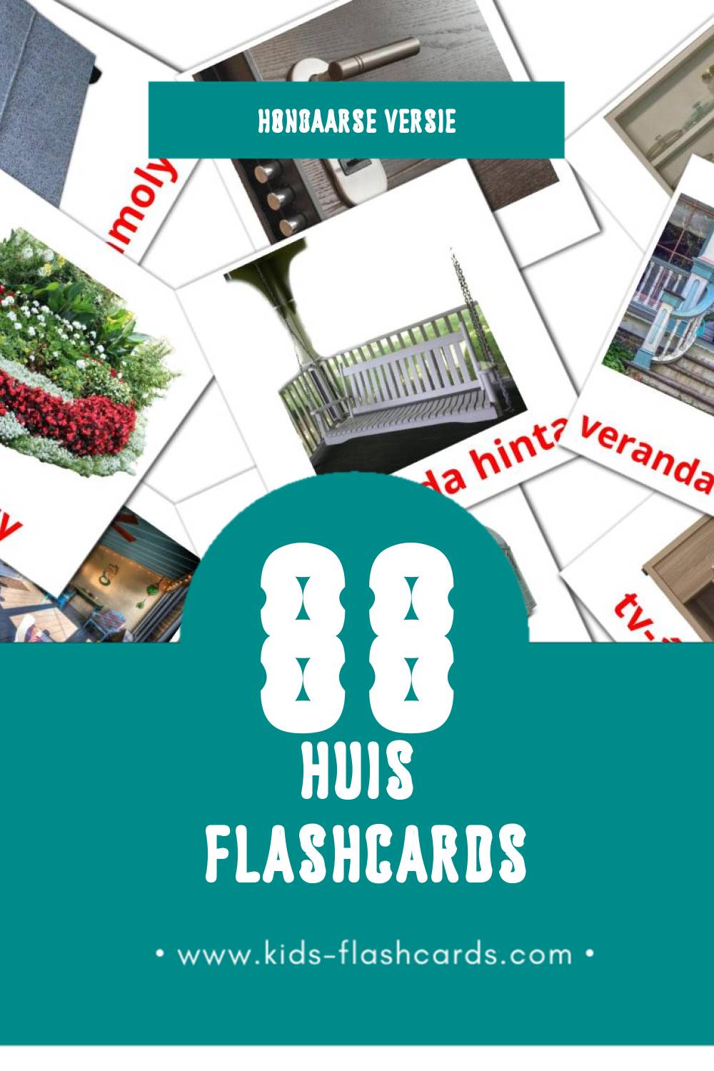 Visuele Otthon Flashcards voor Kleuters (88 kaarten in het Hongaars)