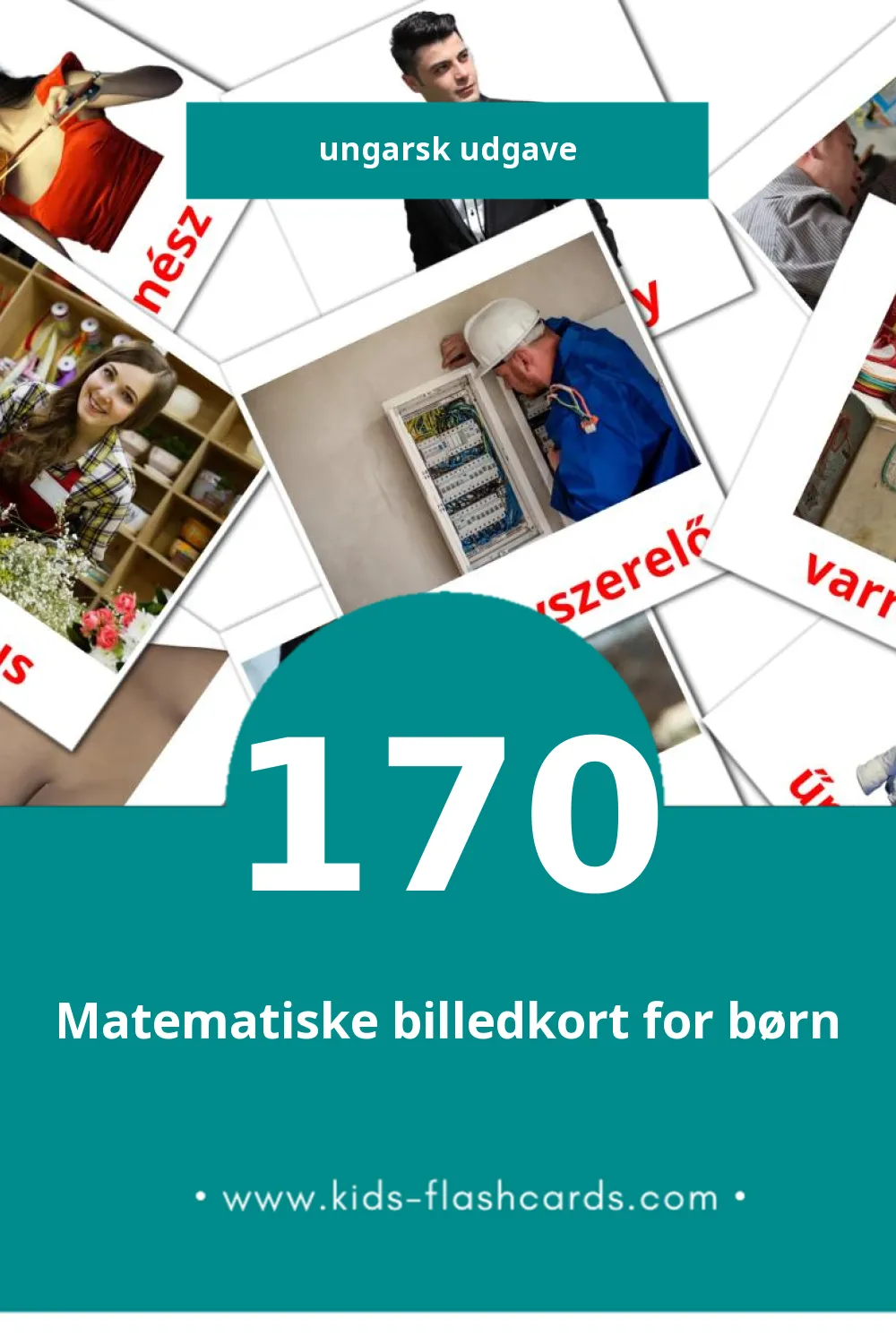 Visuelle billedkort for børn om Emberek til småbørn (170 kort på Ungarsk)