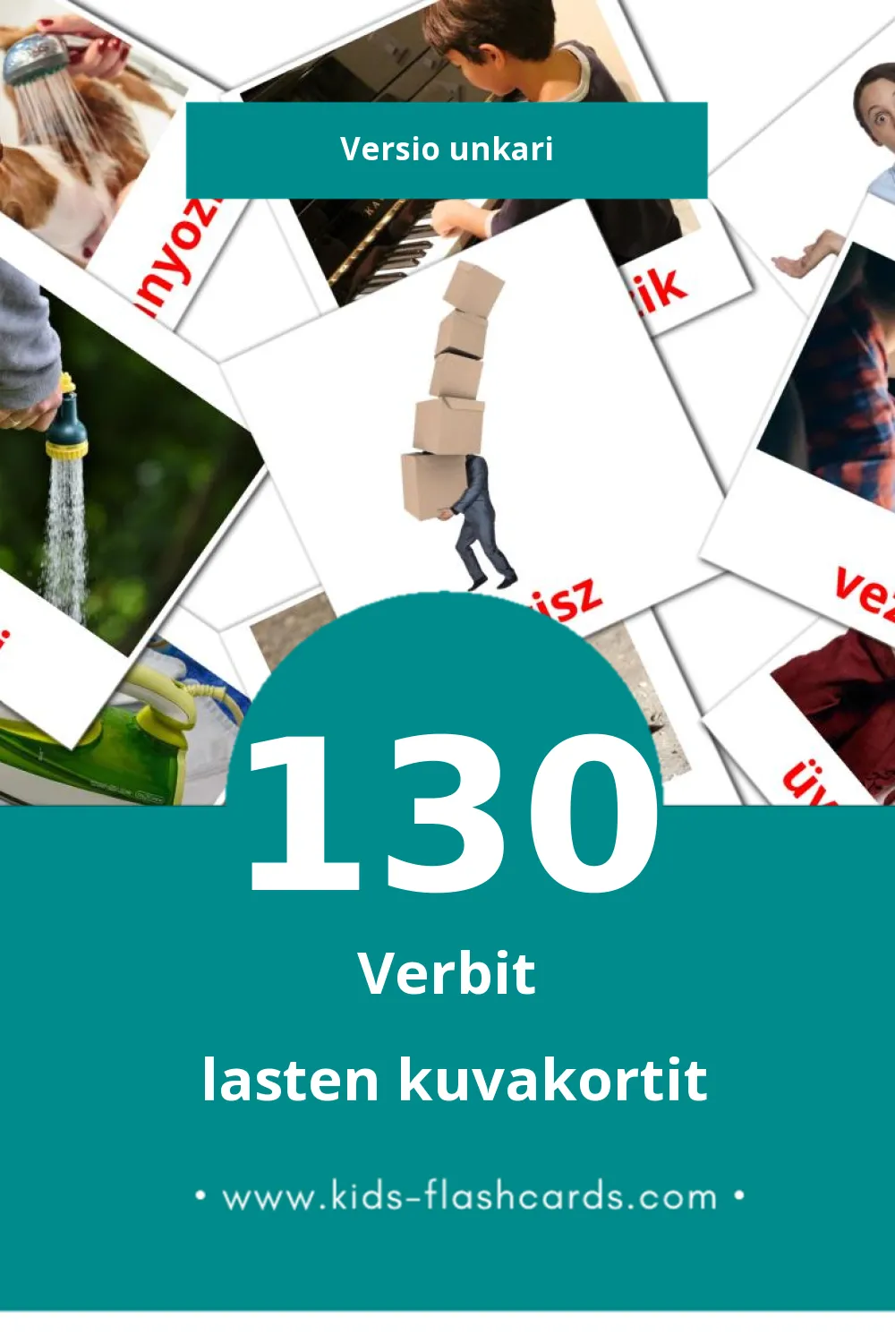 Igék lasten kuvakortit pikkulapsille (130 korttia Unkariksi)