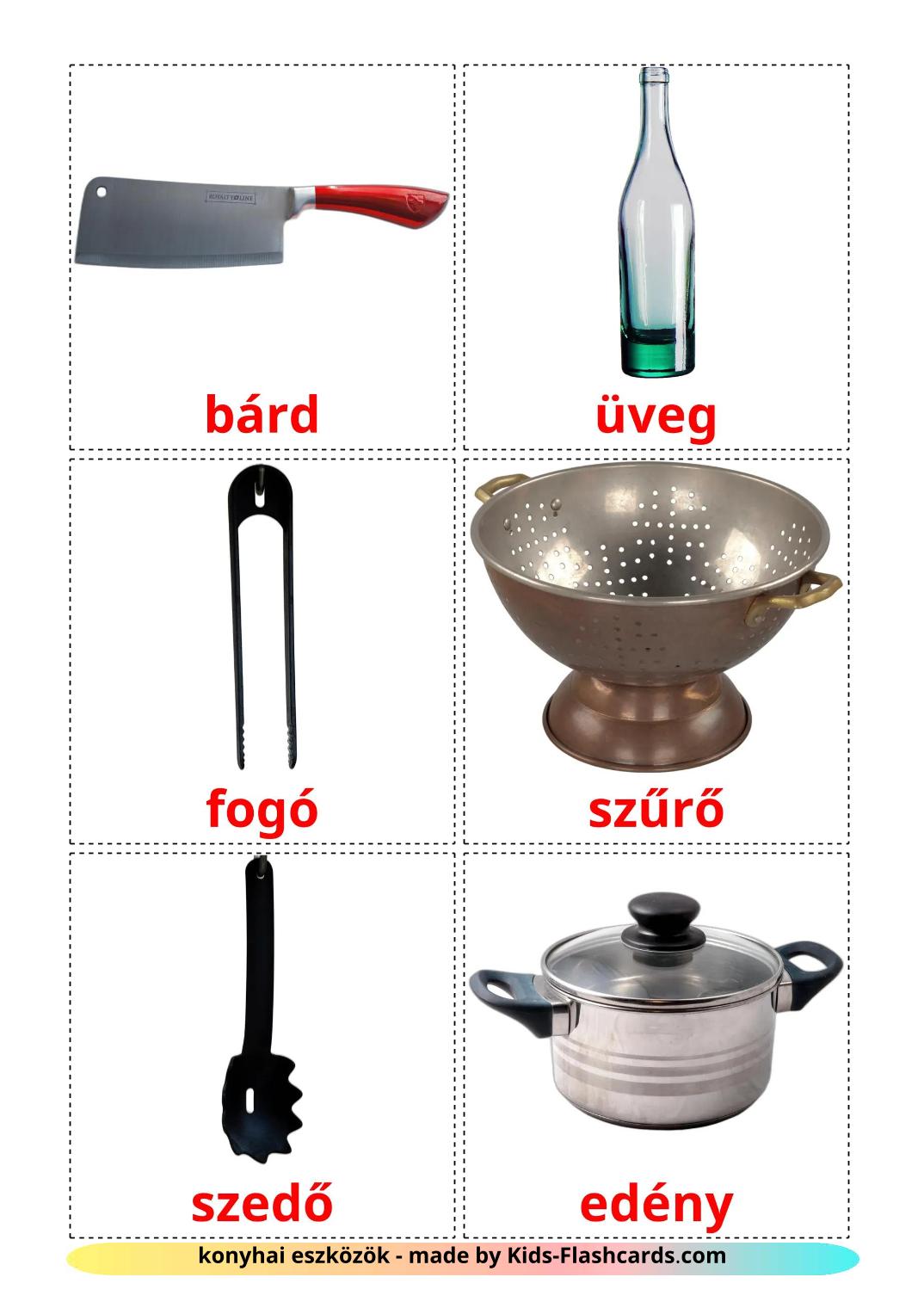 Kitchenware - 31 Free Printable armenian Flashcards 