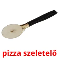 pizza szeletelő picture flashcards