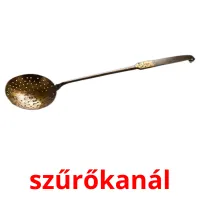 szűrőkanál picture flashcards