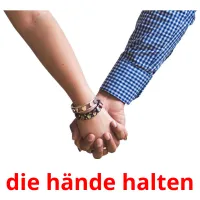 die hände halten picture flashcards