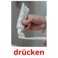 drücken picture flashcards
