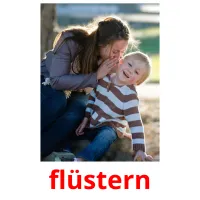 flüstern picture flashcards