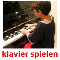 klavier spielen picture flashcards