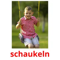 schaukeln picture flashcards