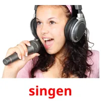 singen picture flashcards