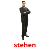 stehen picture flashcards
