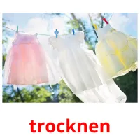 trocknen picture flashcards