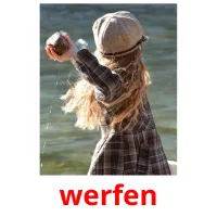werfen picture flashcards