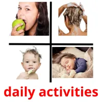 daily activities Bildkarteikarten