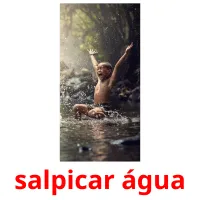 salpicar água picture flashcards