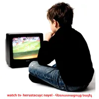 watch tv- herustacuyc nayel - հեռուստացույց նայել picture flashcards