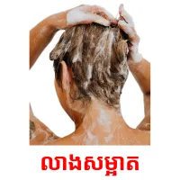 លាងសម្អាត picture flashcards
