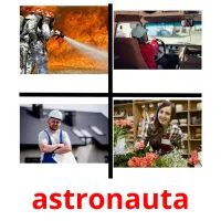 astronauta flashcards illustrate