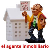 el agente inmobiliario Bildkarteikarten