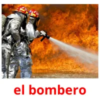 el bombero flashcards illustrate