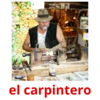 el carpintero flashcards illustrate