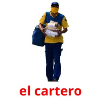 el cartero flashcards illustrate