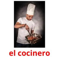 el cocinero flashcards illustrate