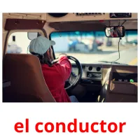 el conductor flashcards illustrate