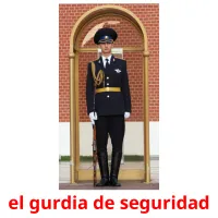 el gurdia de seguridad flashcards illustrate